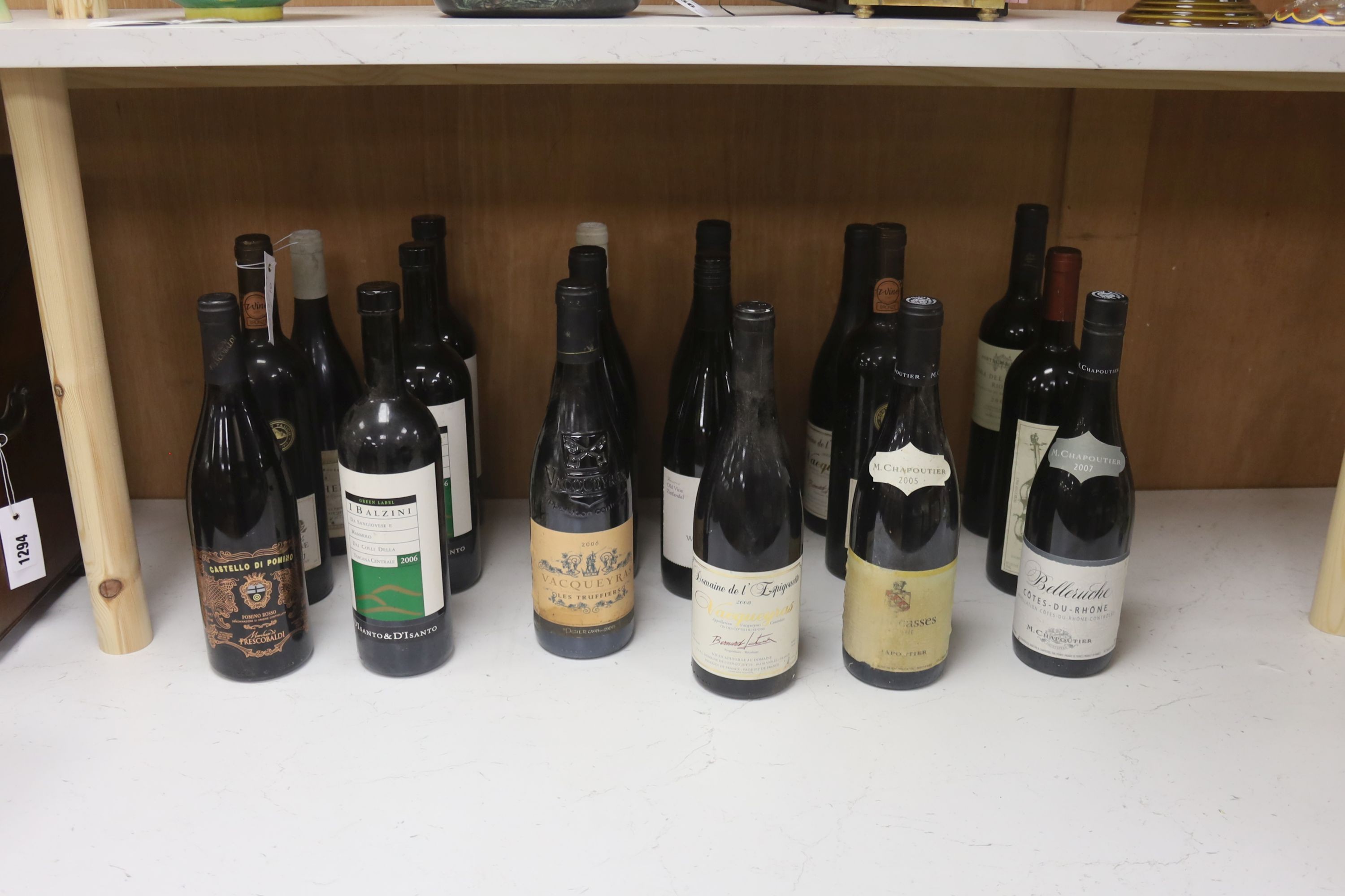 Twenty four bottles of mixed red wines